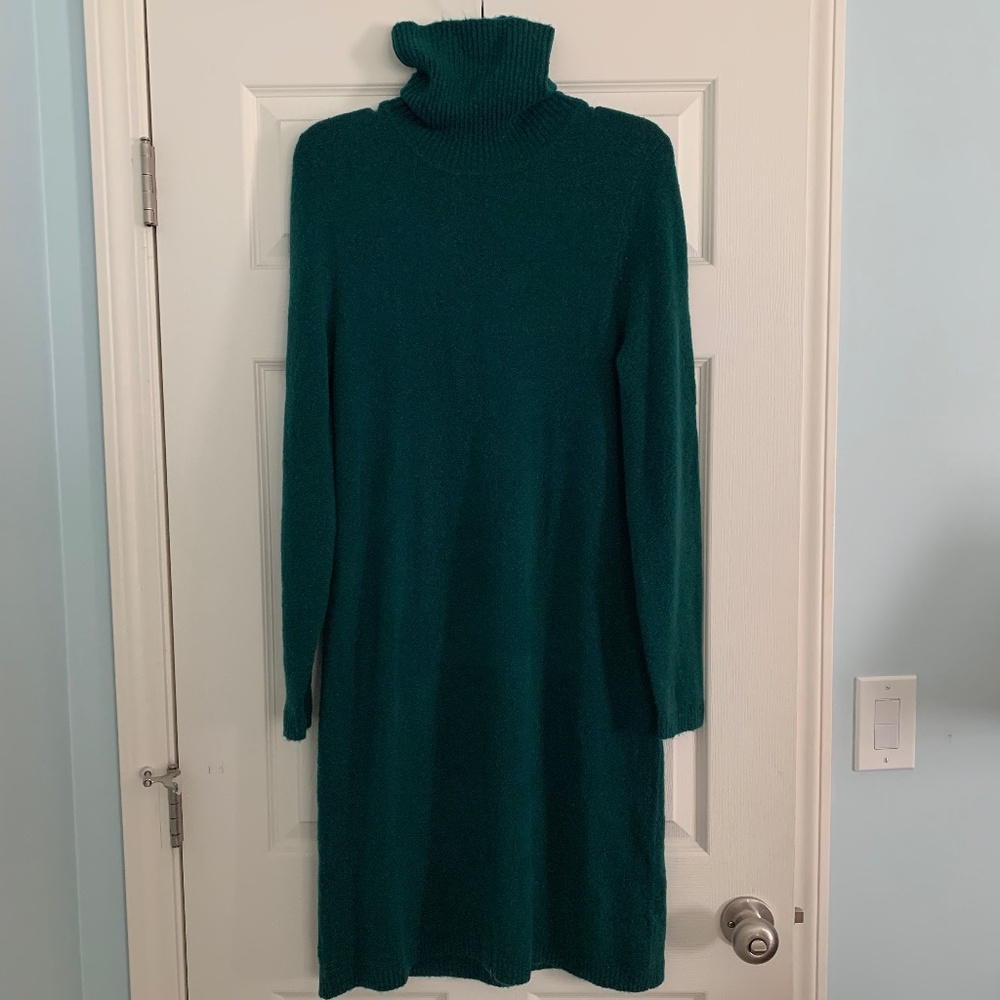 Jcrew Long Sleeve Turtle Neck Sweater Dress - Picture 2 of 10